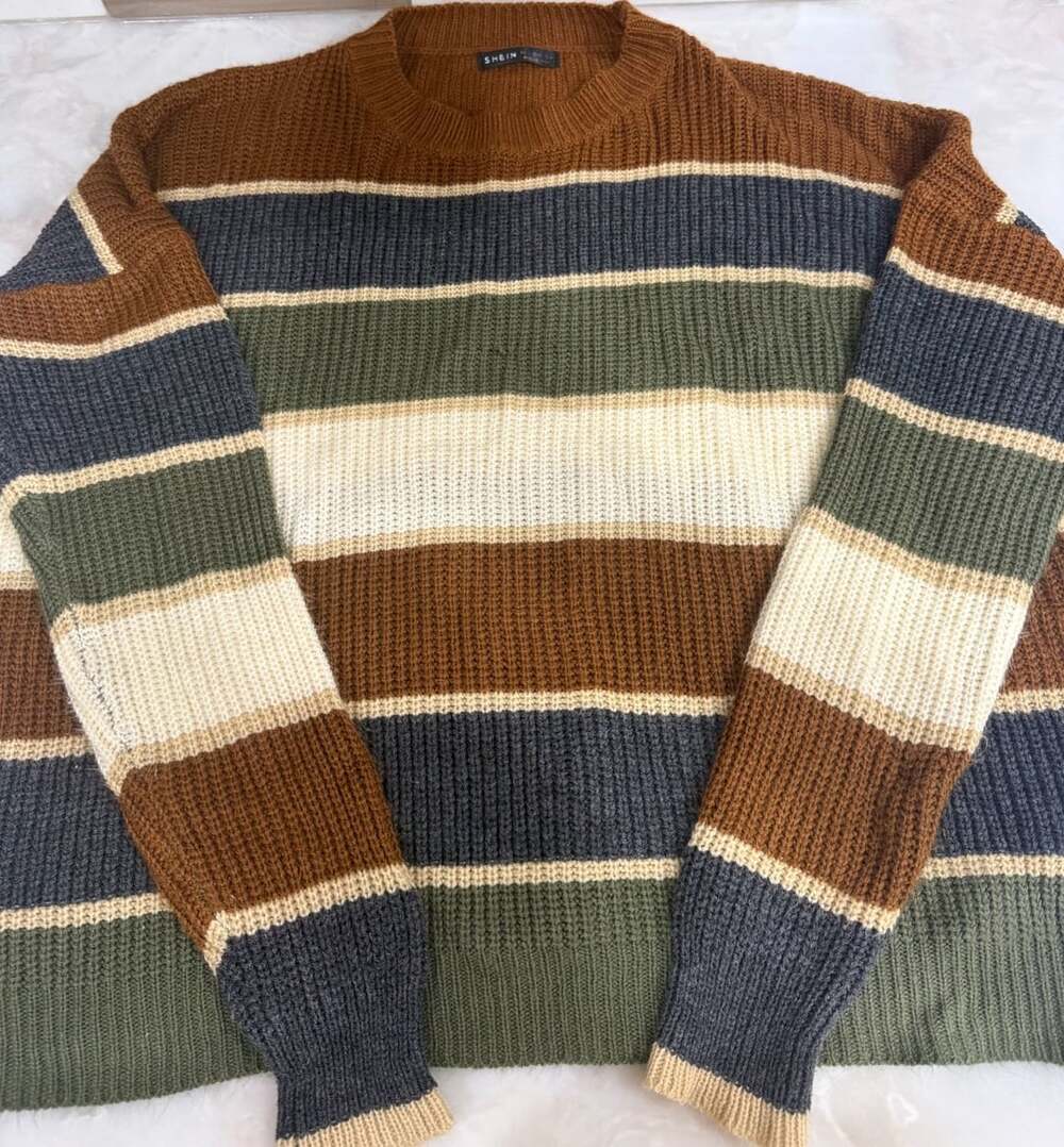 Shein Striped Sweater Size M